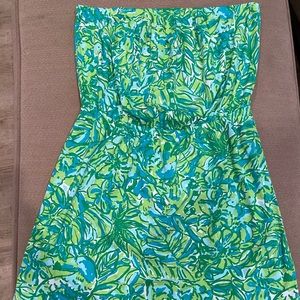 Lilly Pulitzer Windsor Dress in Green Parrot
